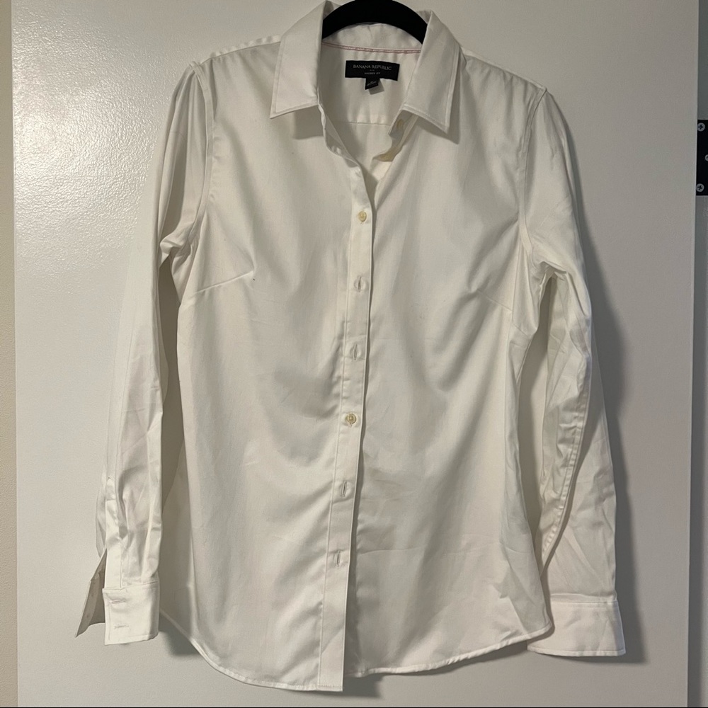 White Banana Republic Button Shirt
